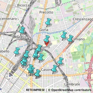 Mappa Via Vincenzo Russo, 20127 Milano MI, Italia (1.1365)