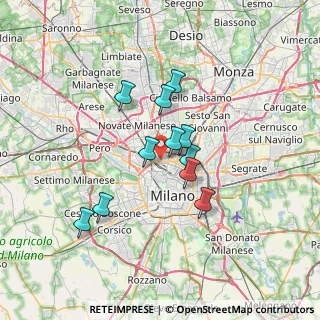 Mappa Via Privata Cilento, 20158 Milano MI, Italia (5.3963636363636)
