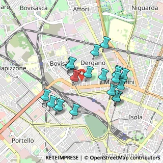Mappa Via Privata Cilento, 20158 Milano MI, Italia (0.8305)