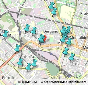 Mappa Via Privata Cilento, 20158 Milano MI, Italia (1.0405)