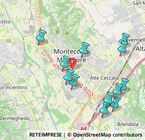 Mappa Via Pelosa, 36075 Montecchio maggiore VI, Italia (2.13)