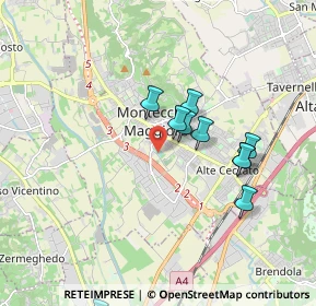 Mappa Via Pelosa, 36075 Montecchio maggiore VI, Italia (2.03)