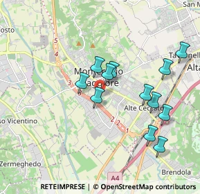 Mappa Via Pelosa, 36075 Montecchio maggiore VI, Italia (1.7725)