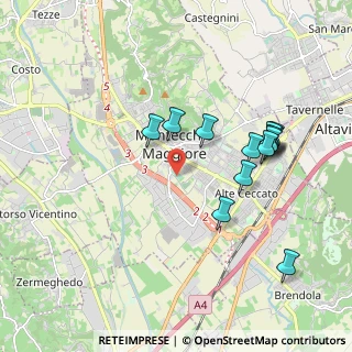 Mappa Via Pelosa, 36075 Montecchio maggiore VI, Italia (1.89308)
