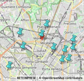 Mappa Via Montalbino, 20159 Milano MI, Italia (2.30182)