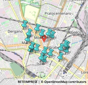 Mappa Via Montalbino, 20159 Milano MI, Italia (0.7505)