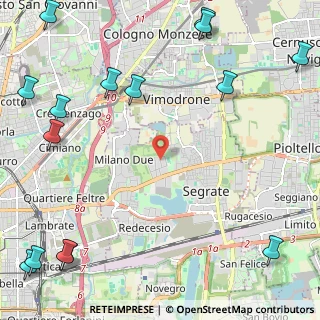 Mappa Via Galileo Galilei, 20054 Segrate MI, Italia (3.552)
