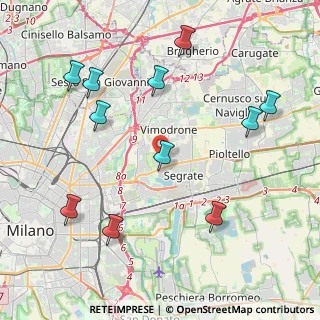 Mappa Via Galileo Galilei, 20054 Segrate MI, Italia (4.69273)