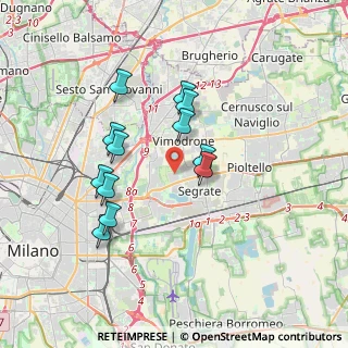 Mappa Via Galileo Galilei, 20054 Segrate MI, Italia (3.19667)