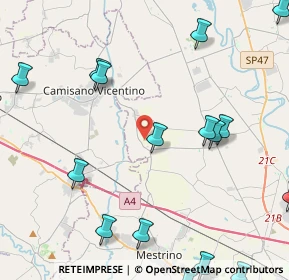 Mappa 35010 Campodoro PD, Italia (6.00882)