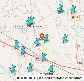 Mappa 35010 Campodoro PD, Italia (4.75733)