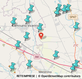 Mappa 35010 Campodoro PD, Italia (5.70412)