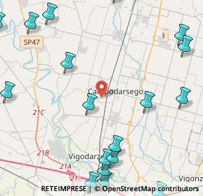 Mappa Via Marcello, 35011 Campodarsego PD, Italia (6.51)