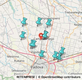 Mappa Via Marcello, 35011 Campodarsego PD, Italia (6.215)