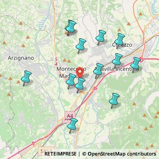 Mappa Via dei Carpani, 36075 Montecchio Maggiore VI, Italia (4.07385)