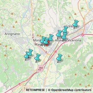 Mappa Via dei Carpani, 36075 Montecchio Maggiore VI, Italia (3.02091)