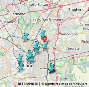 Mappa Via Mamiani Terenzio, 20127 Milano MI, Italia (4.09286)