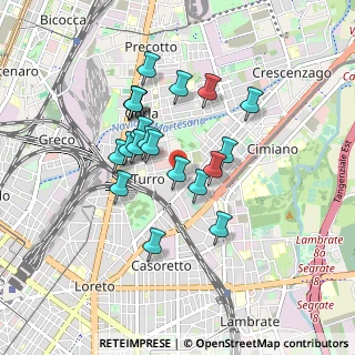 Mappa Via Mamiani Terenzio, 20127 Milano MI, Italia (0.7255)