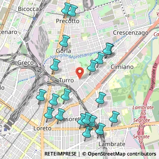 Mappa Via Mamiani Terenzio, 20127 Milano MI, Italia (1.178)
