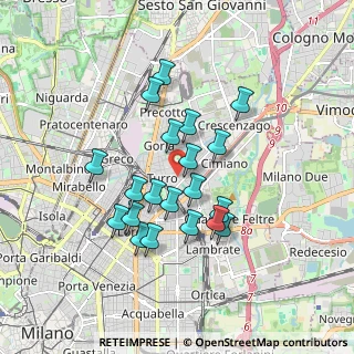 Mappa Via Mamiani Terenzio, 20127 Milano MI, Italia (1.5065)