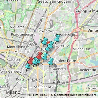 Mappa Via Mamiani Terenzio, 20127 Milano MI, Italia (1.39182)