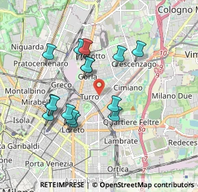 Mappa Via Mamiani Terenzio, 20127 Milano MI, Italia (1.662)