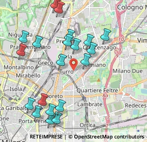 Mappa Via Mamiani Terenzio, 20127 Milano MI, Italia (2.239)