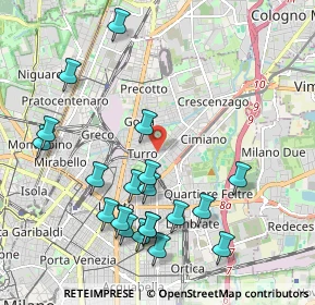 Mappa Via Mamiani Terenzio, 20127 Milano MI, Italia (2.226)