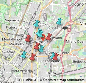 Mappa Via Mamiani Terenzio, 20127 Milano MI, Italia (1.445)