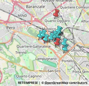 Mappa Via Alfredo Pizzoni, 20151 Milano MI, Italia (1.048)