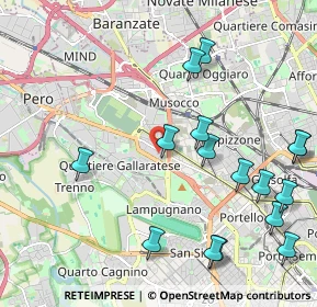 Mappa Via Alfredo Pizzoni, 20151 Milano MI, Italia (2.47625)