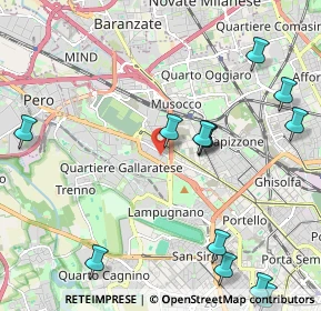 Mappa Via Alfredo Pizzoni, 20151 Milano MI, Italia (2.63077)