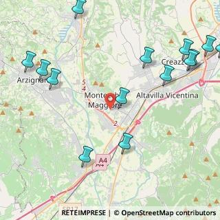 Mappa Via Cavour Camillo Benso, 36075 Montecchio maggiore VI, Italia (5.83)
