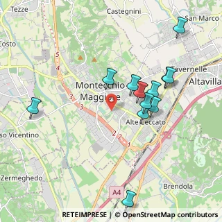 Mappa Via Cavour Camillo Benso, 36075 Montecchio maggiore VI, Italia (1.9725)