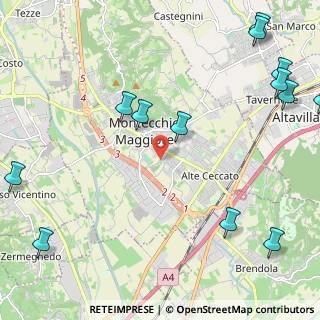 Mappa Via Cavour Camillo Benso, 36075 Montecchio maggiore VI, Italia (3.16)