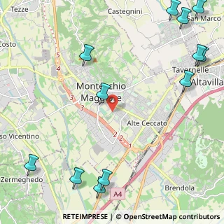 Mappa Via Cavour Camillo Benso, 36075 Montecchio maggiore VI, Italia (3.29417)
