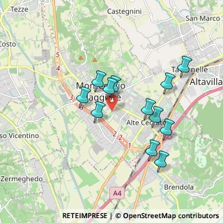 Mappa Via Cavour Camillo Benso, 36075 Montecchio maggiore VI, Italia (1.64417)