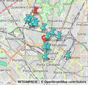 Mappa Via Legnone, 20159 Milano MI, Italia (1.49267)