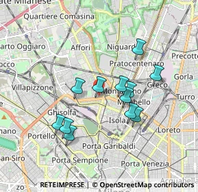 Mappa Via Legnone, 20159 Milano MI, Italia (1.5375)