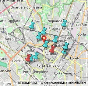 Mappa Via Legnone, 20159 Milano MI, Italia (1.465)