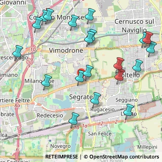 Mappa Via del Pruno, 20090 Segrate MI, Italia (2.576)
