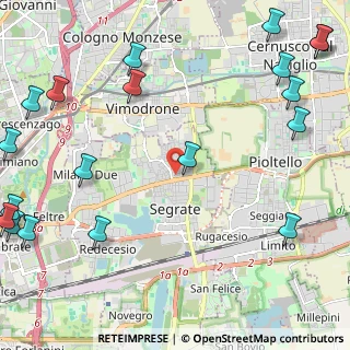 Mappa Via del Pruno, 20090 Segrate MI, Italia (3.39263)