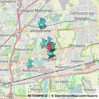 Mappa Via del Pruno, 20090 Segrate MI, Italia (1.04167)
