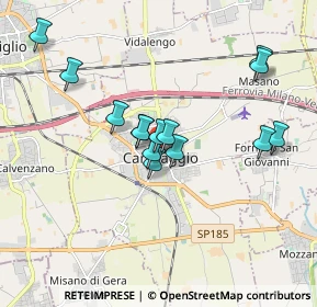 Mappa 24043 Caravaggio BG, Italia (1.56571)