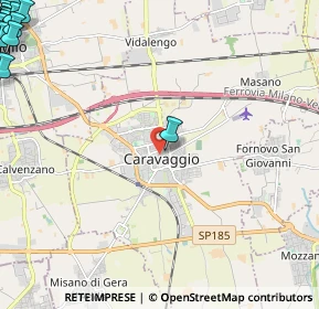 Mappa 24043 Caravaggio BG, Italia (4.3875)