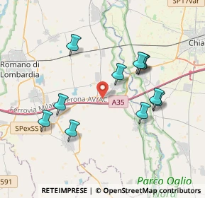 Mappa Cascina Cantarana di Sopra, 24054 Calcio BG, Italia (3.58455)