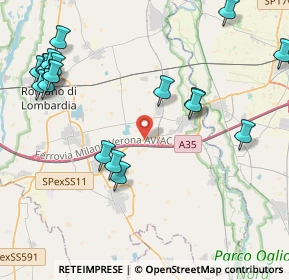 Mappa Strada Statale, 24051 Calcio BG, Italia (5.3395)