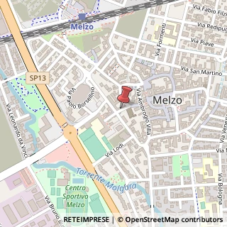 Mappa Via Sant'Alessandro, 30, 20066 Melzo, Milano (Lombardia)