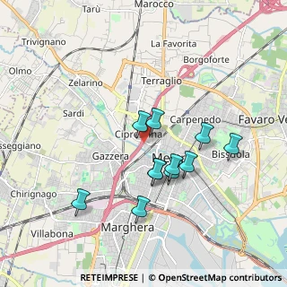 Mappa Via Giovanni Battista Cima, 30174 Venezia VE, Italia (1.57455)