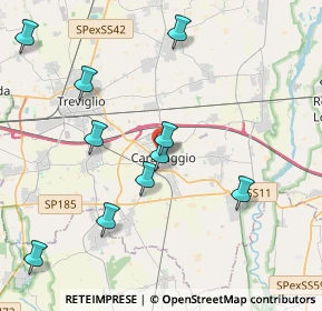 Mappa Piazza Locatelli Antonio, 24043 Caravaggio BG, Italia (5.34462)